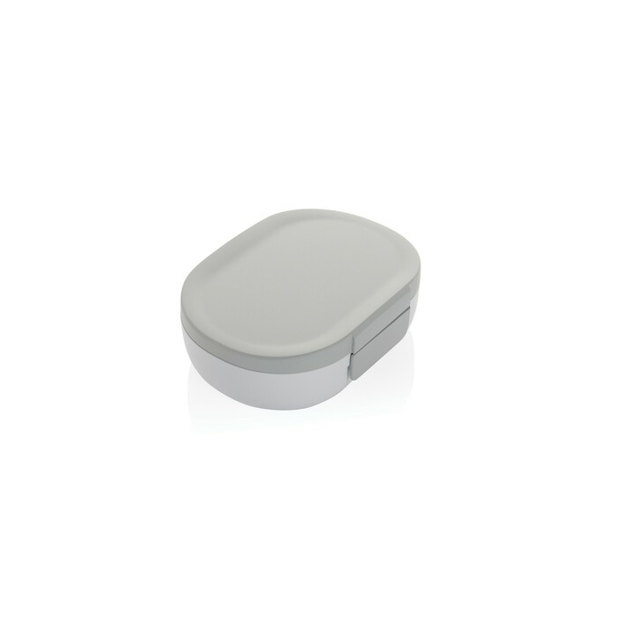 Pudełko śniadaniowe 700 ml Avira Atlas, PP z recyklingu szary