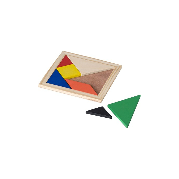 Puzzle tangram, 7 el. brązowy