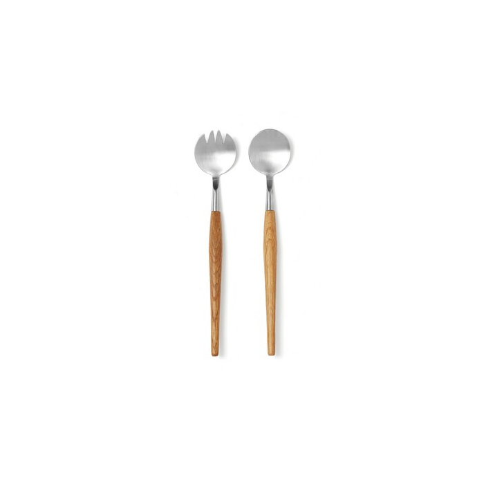 PV10220 | Zestaw sztućców do sałatki VINGA Retro brązowy