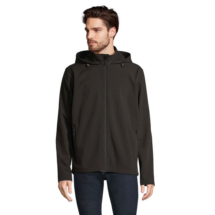 RACE HOODED MEN - RACE MEN HOODED JACKET, Czarny