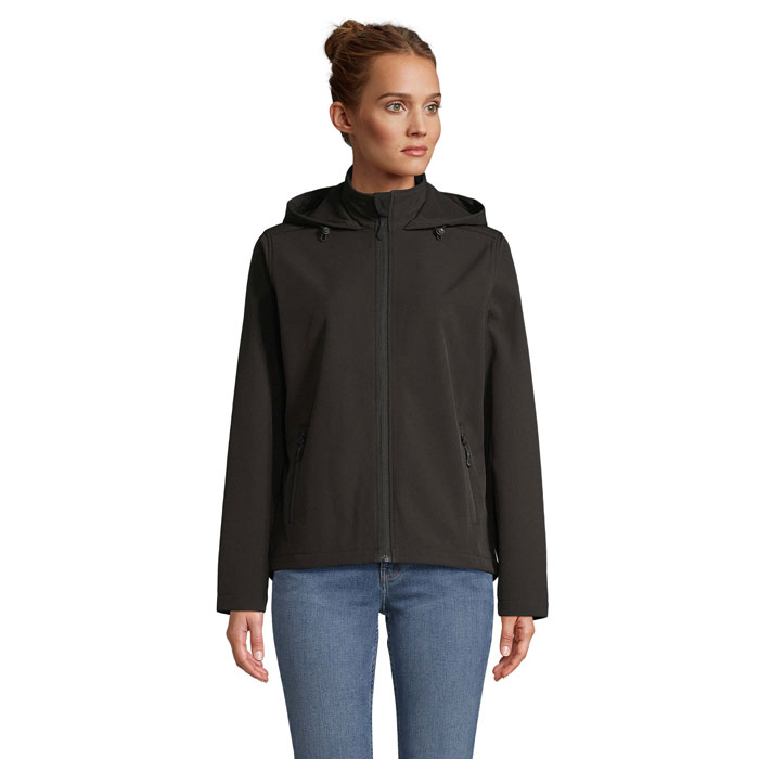 RACE HOODED WOMEN - RACE WOMEN HOODED JACKET, Czarny
