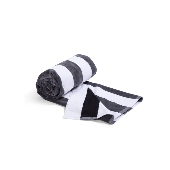 Ręcznik plażowy Lord Nelson 80x160 cm, biało / czarny