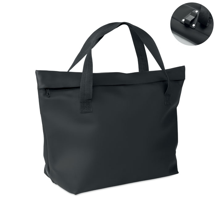 RIDE TOTE BAG - Torba na zakupy rowerowe PU 10L, Czarny