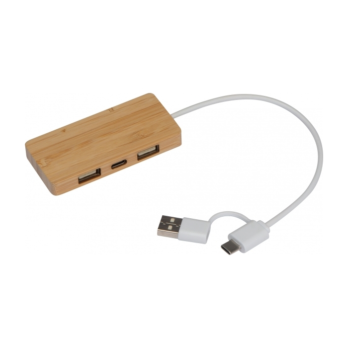 Rozgałęźnik USB KUALA LUMPUR, beżowy