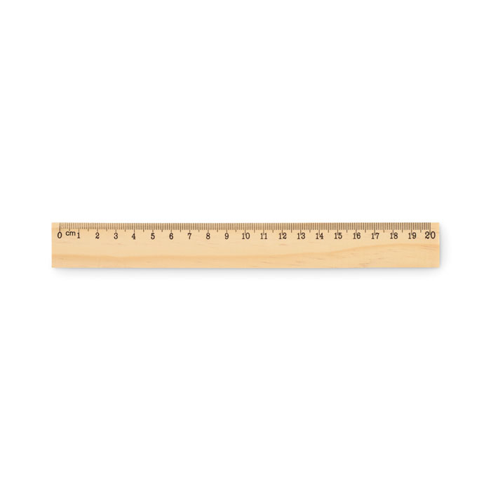 RULER20 - Drewniana linijka 20 cm, Drewna