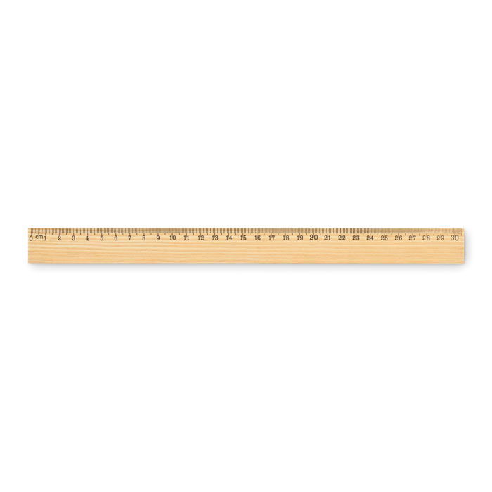 RULER30 - Drewniana linijka 30 cm, Drewna