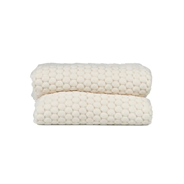 Sagaform Maja Fleece Plaid 130x170 cm, biały