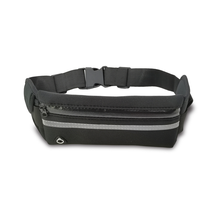 Saszetka na pas z uchwytem na butelkę Allget, czarny