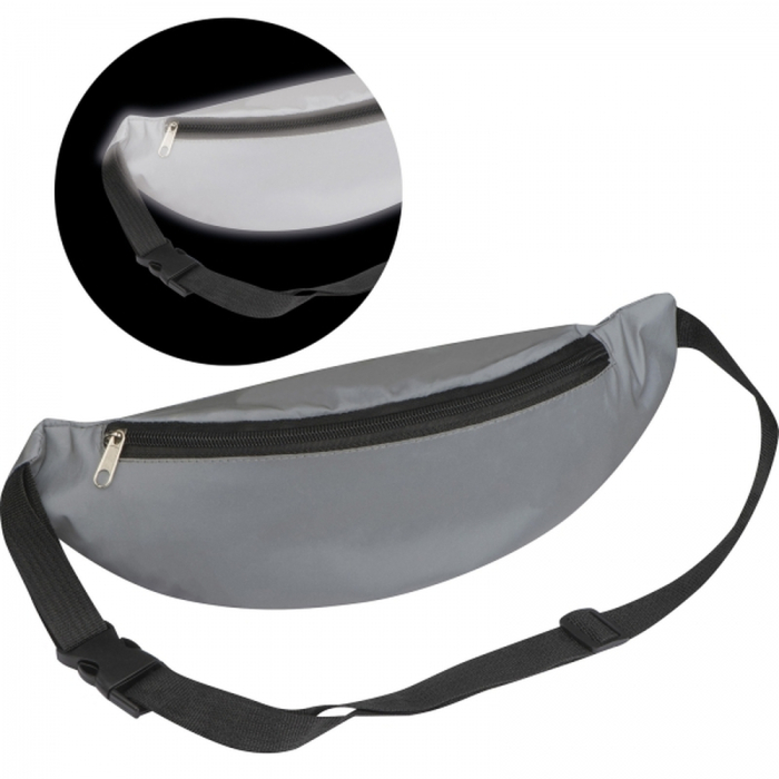 Saszetka odblaskowa, szary