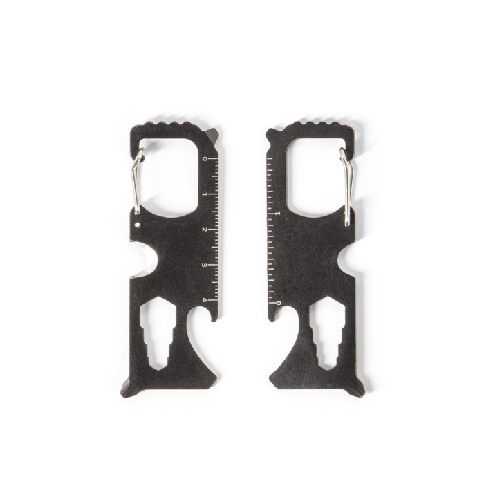 SCREWY. Karta wielofunkcyjna ze stali nierdzewnej z 8 funkcjami