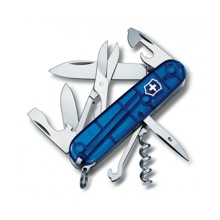 Scyzoryk Climber transparentny Victorinox, niebieski