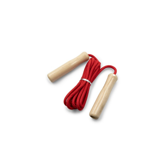 Skakanka z drewnianymi uchwytami | Walker czerwony