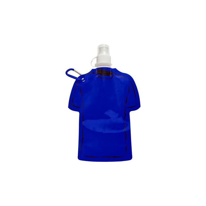 Składana butelka sportowa 320 ml "koszulka" granatowy