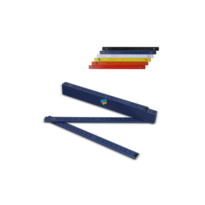 Składana linijka drewniana 2m premium malowana