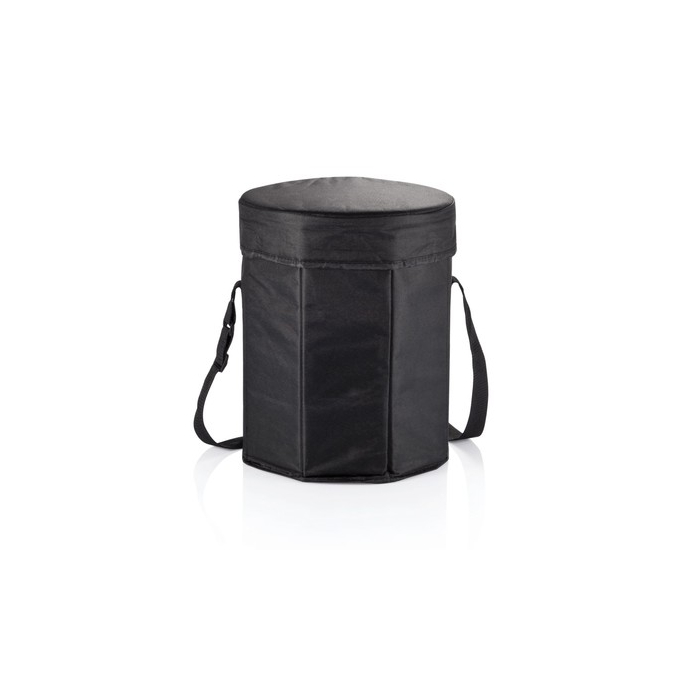 Składana torba termoizolacyjna, stołek czarny