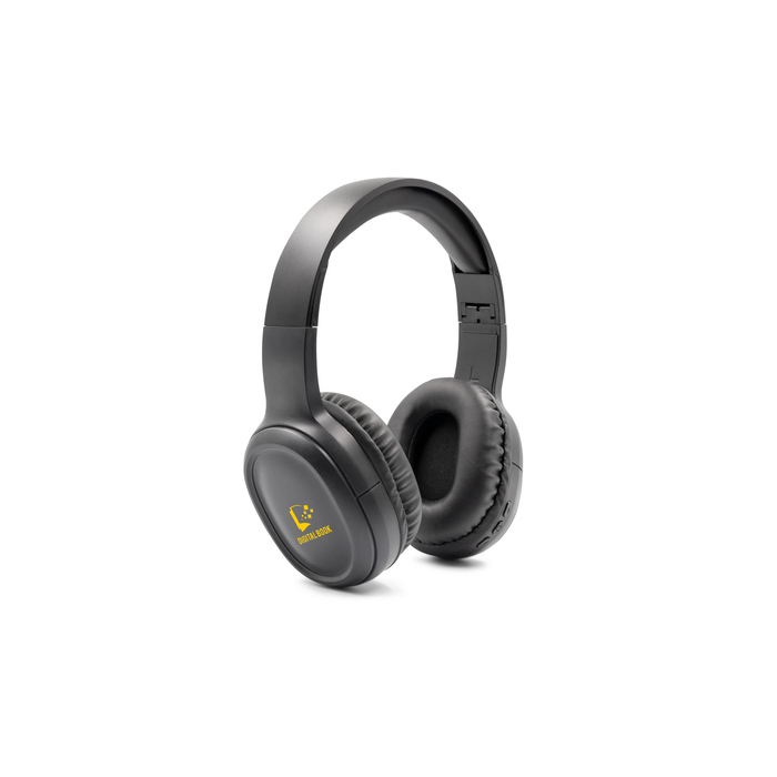 Składane bezprzewodowe słuchawki nauszne ANC | Riguel czarny