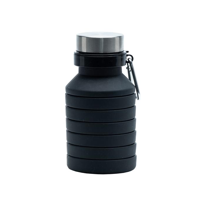 Składany bidon sportowy Makalu 550 ml, czarny