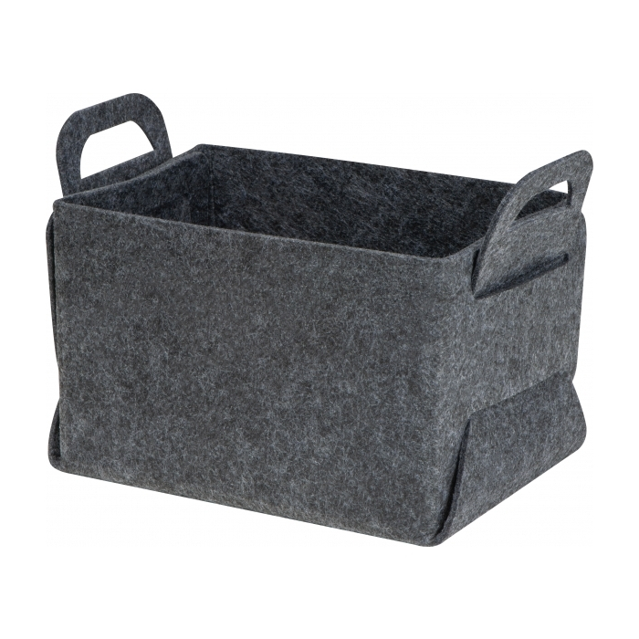 Składany koszyk z filcu RPET OSTERSUND, ciemnoszary