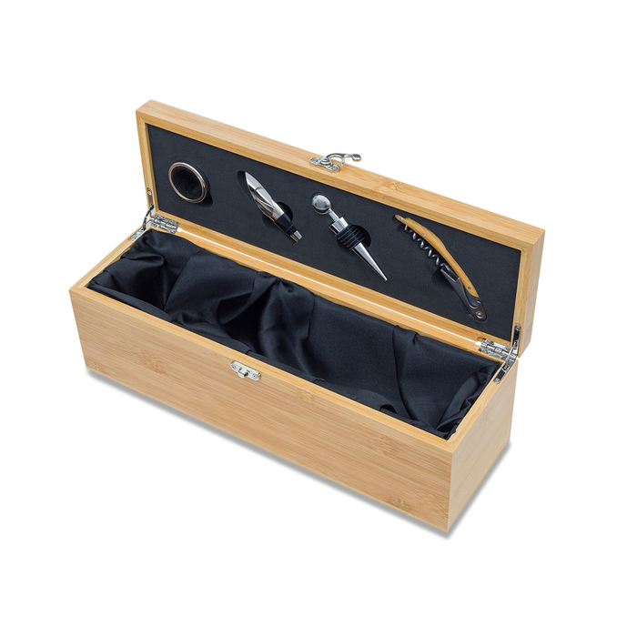 Skrzynka na wino z akcesoriami Garda, beżowy