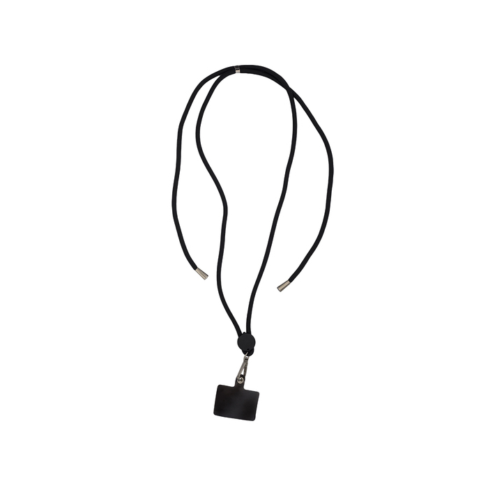 Smycz do telefonu Flex, czarny