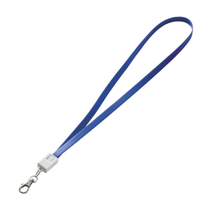 Smycz do transferu danych z micro USB LE PORT, niebieski