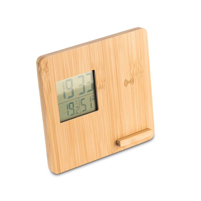 Stacja pogodowa z ładowarką Hixon, beżowy