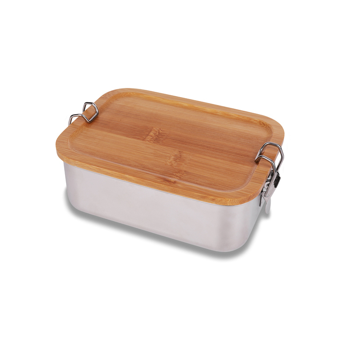 Stalowy lunch box 800 ml Somerton, srebrny