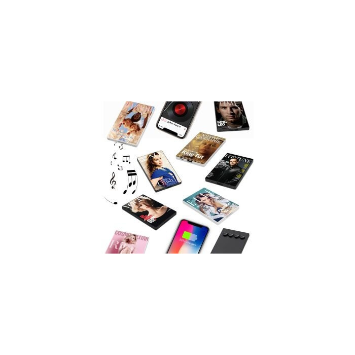 STICKY SOUND - Głośnik bezprzewodowy z wbudowanym powerbankiem i przyssawkami