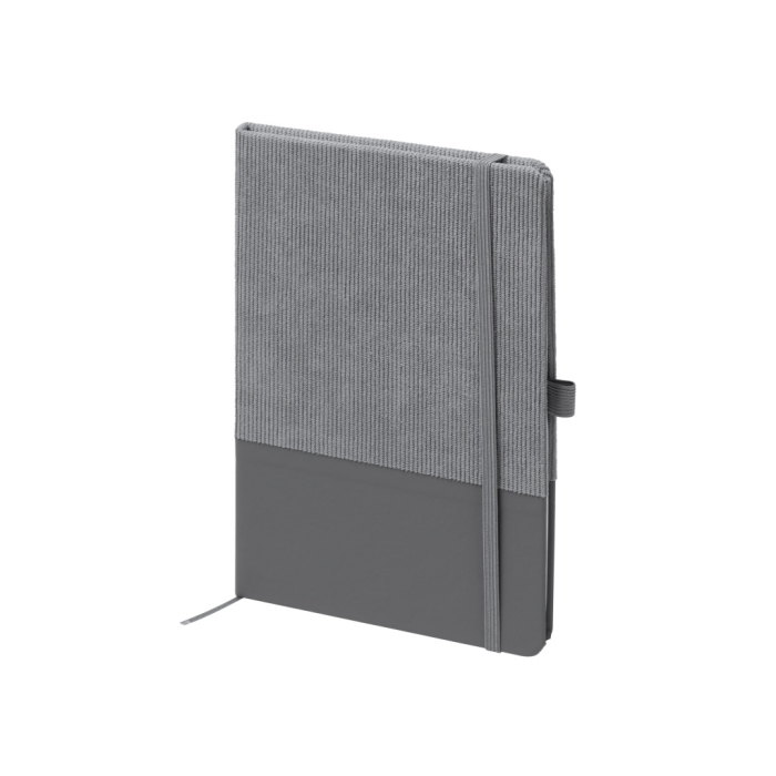 SULY - Notatnik a5, okładka ze sztruksu i skóry PU