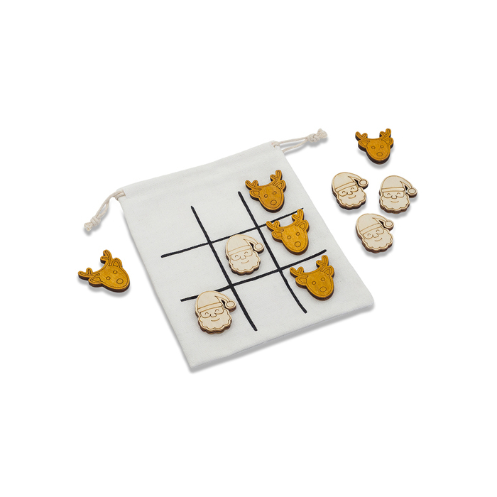 Świąteczna gra kółko i krzyżyk Rovaniemi, beżowy