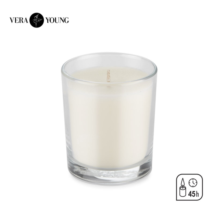 Świeca sojowa 170g - Plum & Patchouli - VERA YOUNG przezroczysty