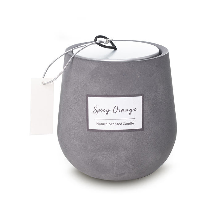 Świeca zapachowa Tavira, szary