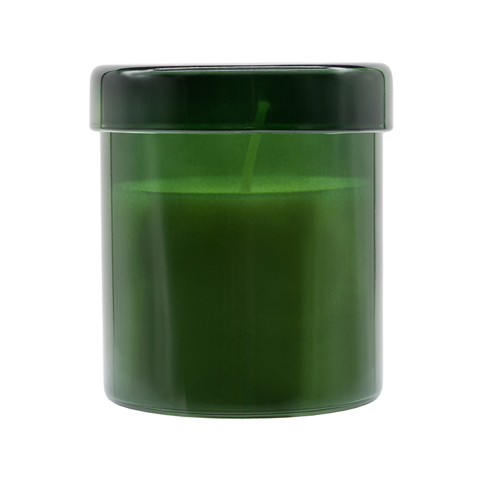 Świeca zapachowa w szkle Bloom, ciemny zielony