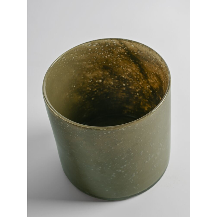 Świecznik CALORE M, kalamata zielony