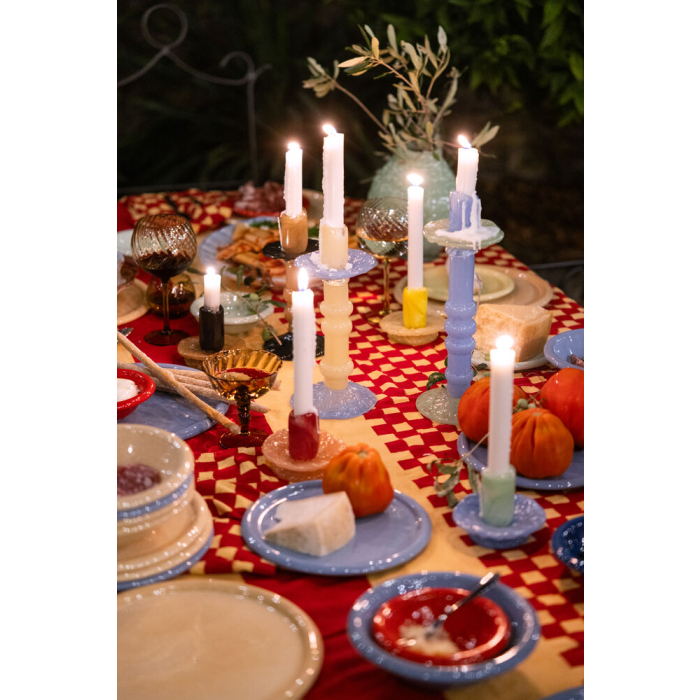 Świecznik LARA XS, bordowy/r&oacute;żowy