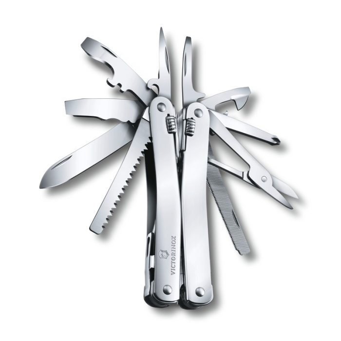 SwissTool Spirit X - 25 narzędzi Victorinox, szary