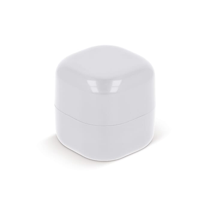 Sześcienny balsam do ust, biały