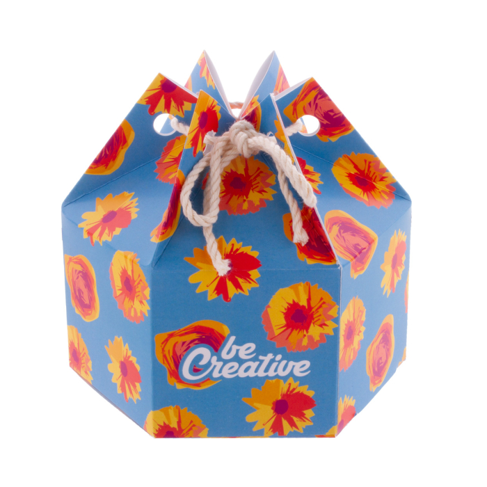 sześciokątne pudełko upominkowe