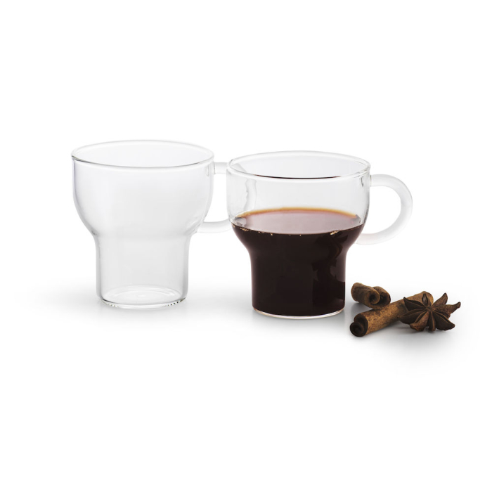 Szklany kubek, mały 2-pak