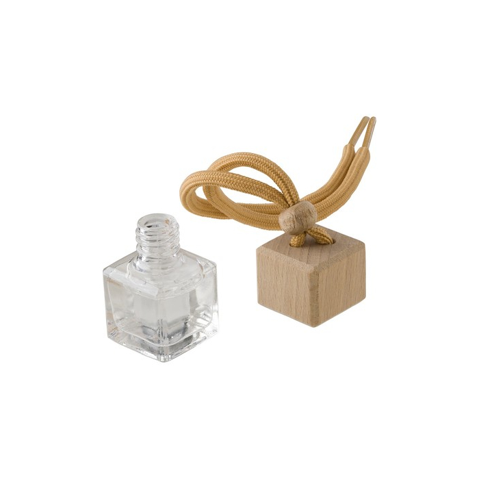 Szklany odświeżacz powietrza do samochodu brązowy