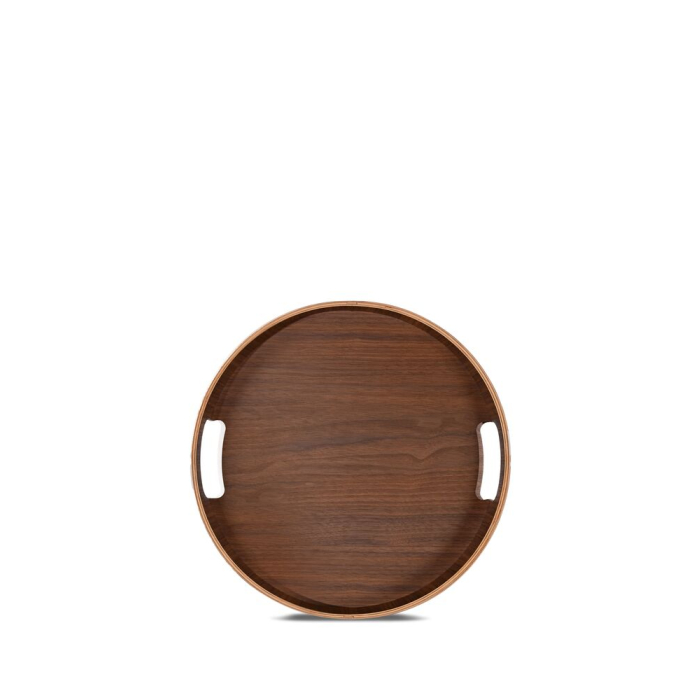 Taca okrągła HANNA, ciemnobrązowy