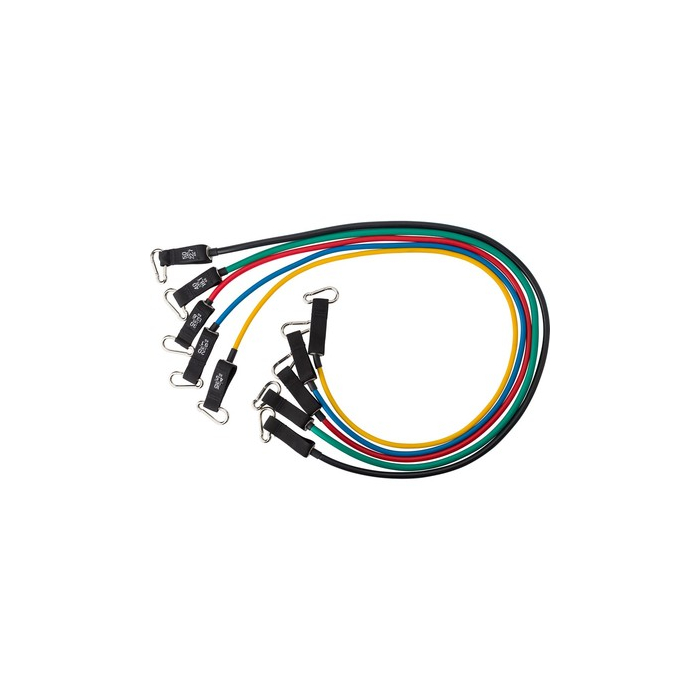 Taśmy oporowe do ćwiczeń, 5 szt. czarny