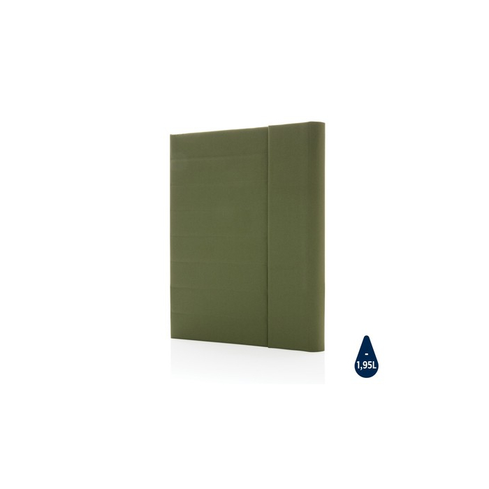 Teczka konferencyjna A4 Impact AWARE™ RPET, notatnik zielony