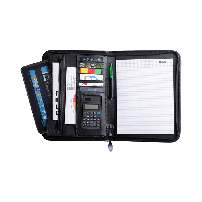 Teczka konferencyjna na zamek Solarino, czarny