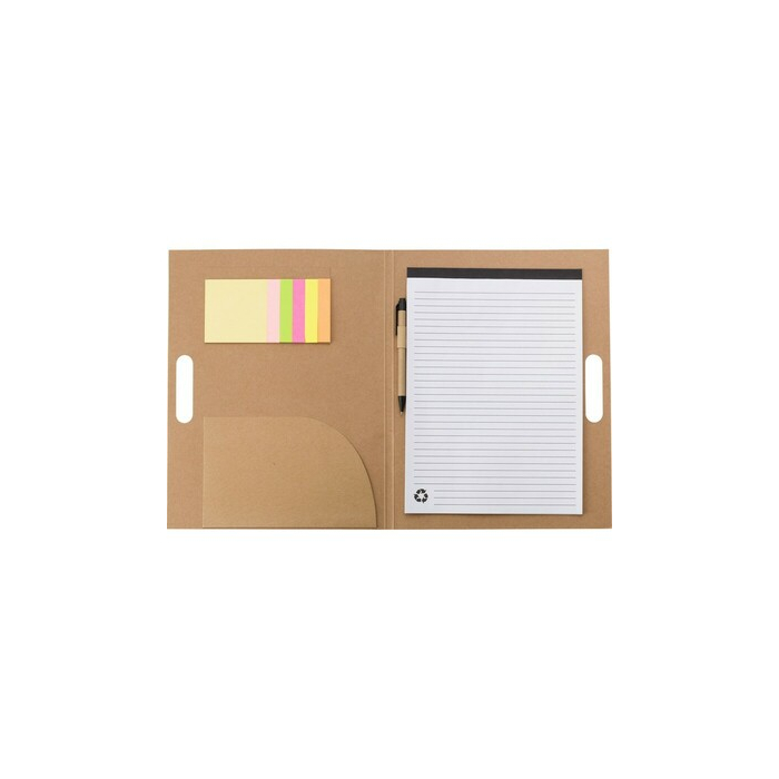 Teczka konferencyjna ok. A4 z notatnikiem, karteczki samoprzylepne, długopis neutralny