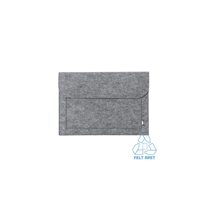 Teczka na dokumenty z filcu RPET, etui na laptopa 15" grafitowy