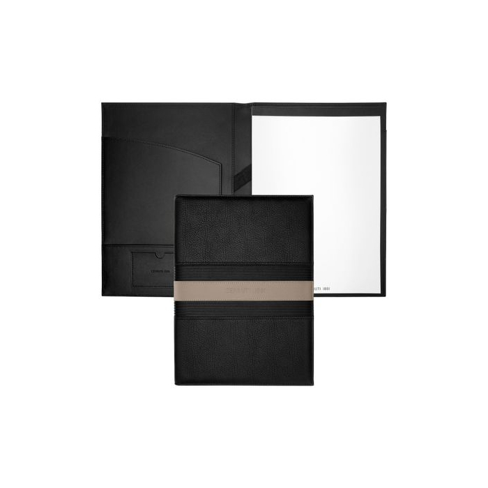 TeczkaA4 Delano Taupe &amp; Black