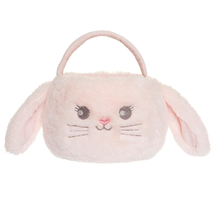 TED Pluszowy Koszyczek Króliczek, różowy 11x12cm