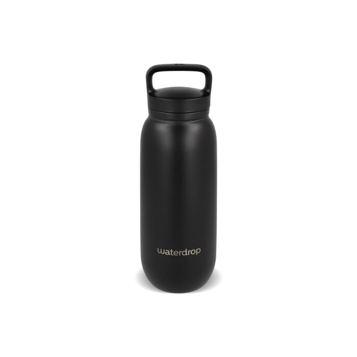 Termiczna butelka uniwersalna Waterdrop z ustnikiem 600 ml, czarny