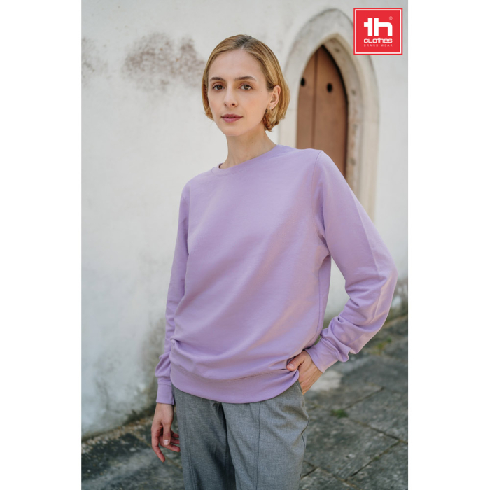 THC COLOMBO. Bluza (unisex) z włoskiego materiału frotte bez zapięcia